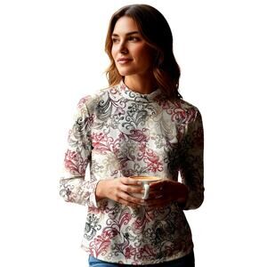 Karen Scott Large Women's Turtle Neck Top Shirt Long Sleeves Misses L 12 14